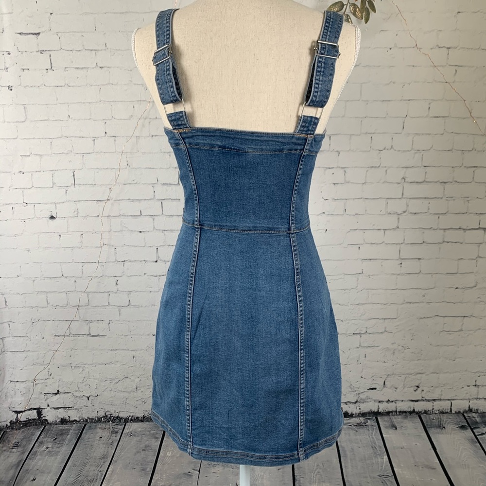 H&M Divided Denim Jumper Dress - Picture 6 of 8